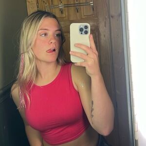 Hot Pink Crop Top
